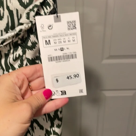 NWT - Knotted Fringe Print Skirt - Picture 4 of 6